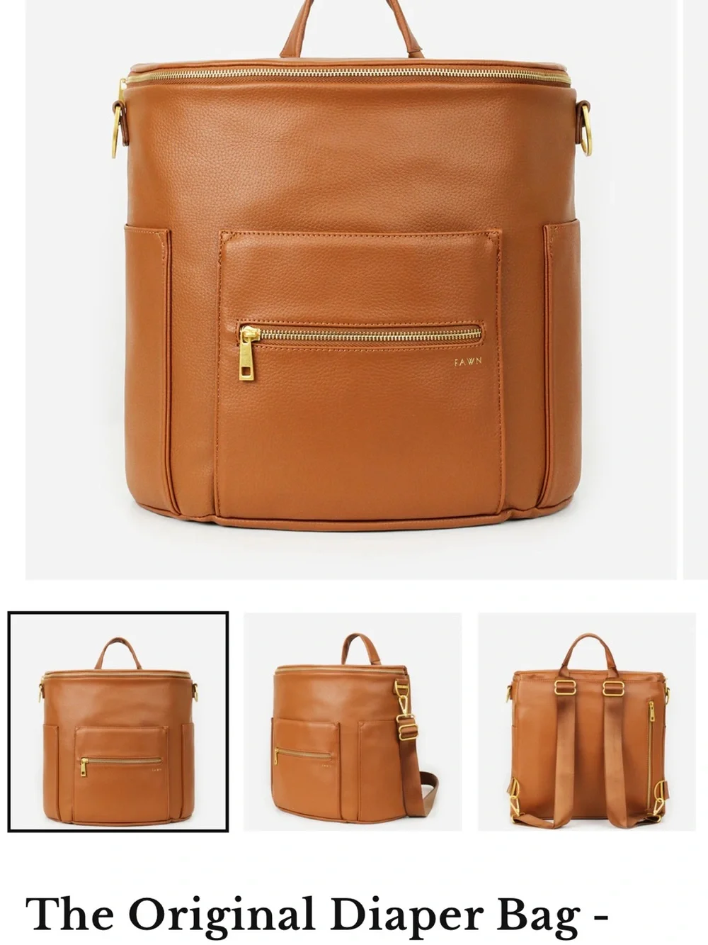 Fawn The Original Diaper Bag in Brown-Like New!!